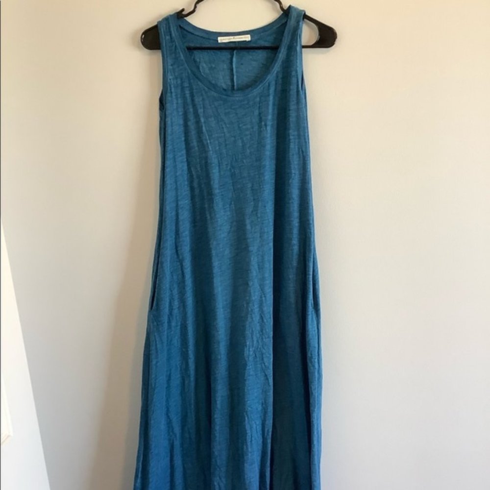 Peruvian Collection Long Blue Dress XS